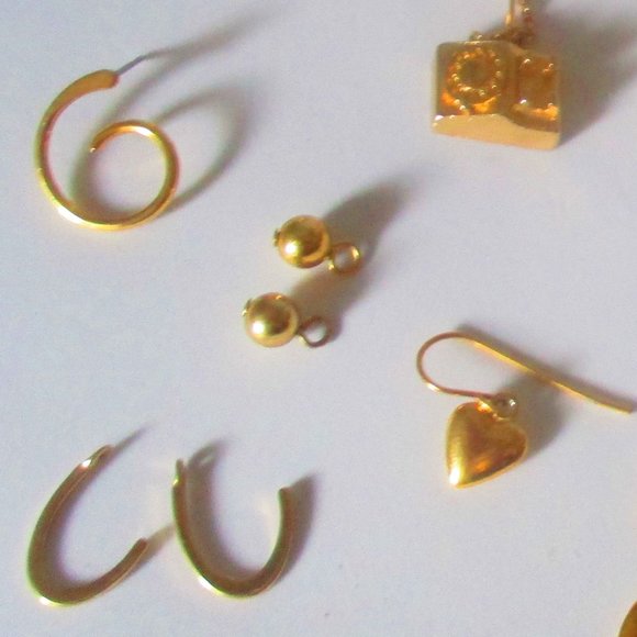 Lot of 12 Pieces Assorted Vintage 1980s Jewelry Crafting Jewelry Making - Picture 10 of 10